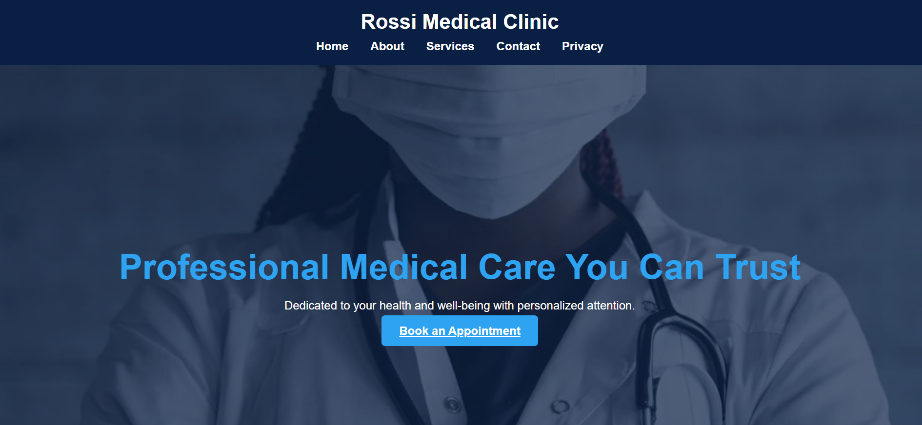 Doctor Website Preview