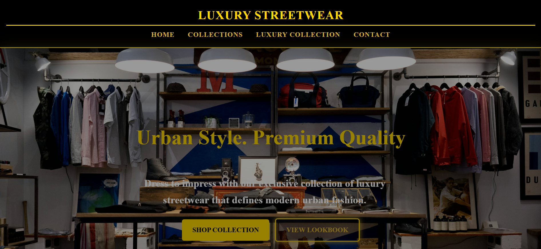 Shop Website Preview